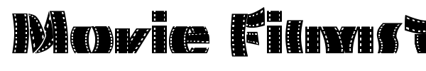 Movie Filmstrip font preview